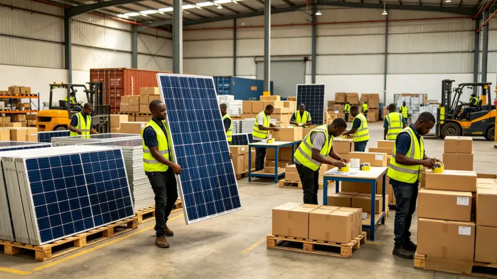 Fast solar delivery from Lagos local stock