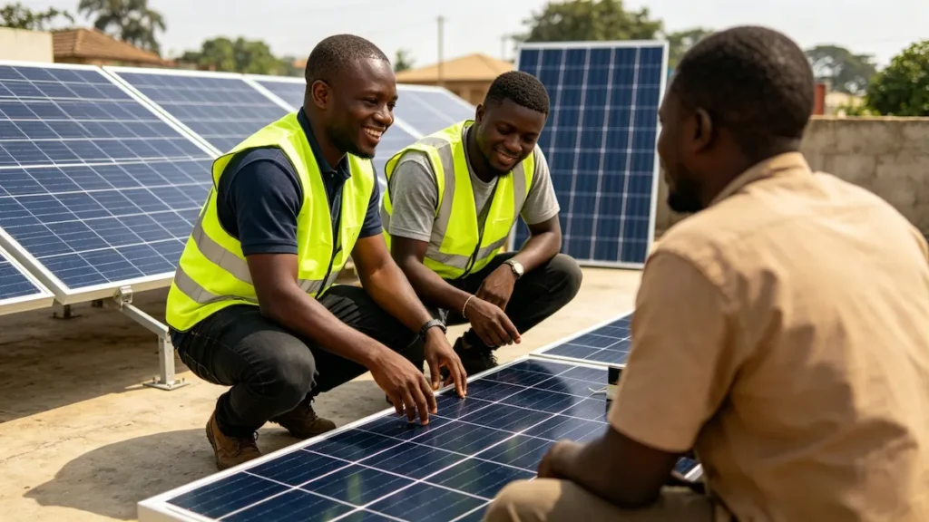 Local solar technical support in Nigeria