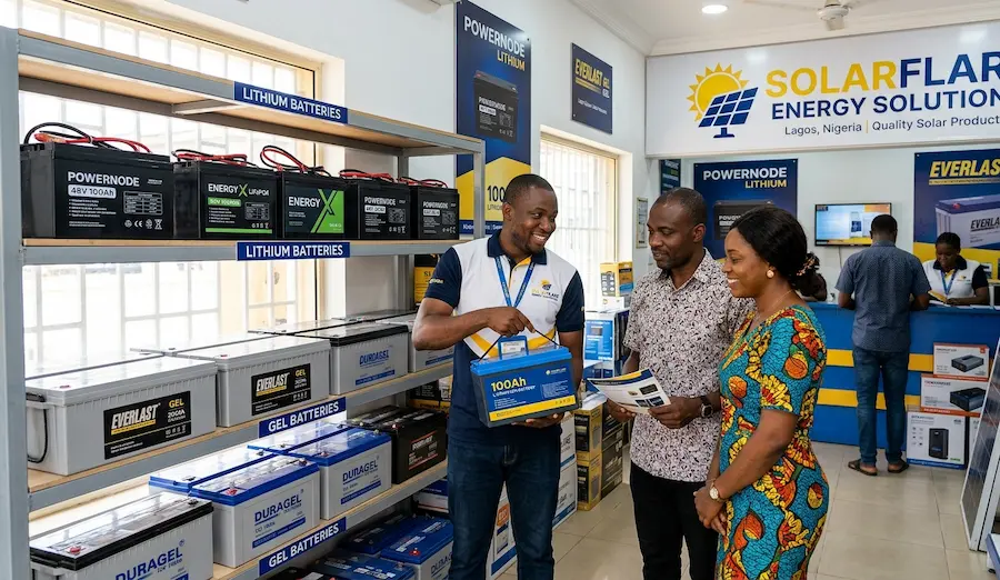 Best solar battery Nigeria 2026 store shopping