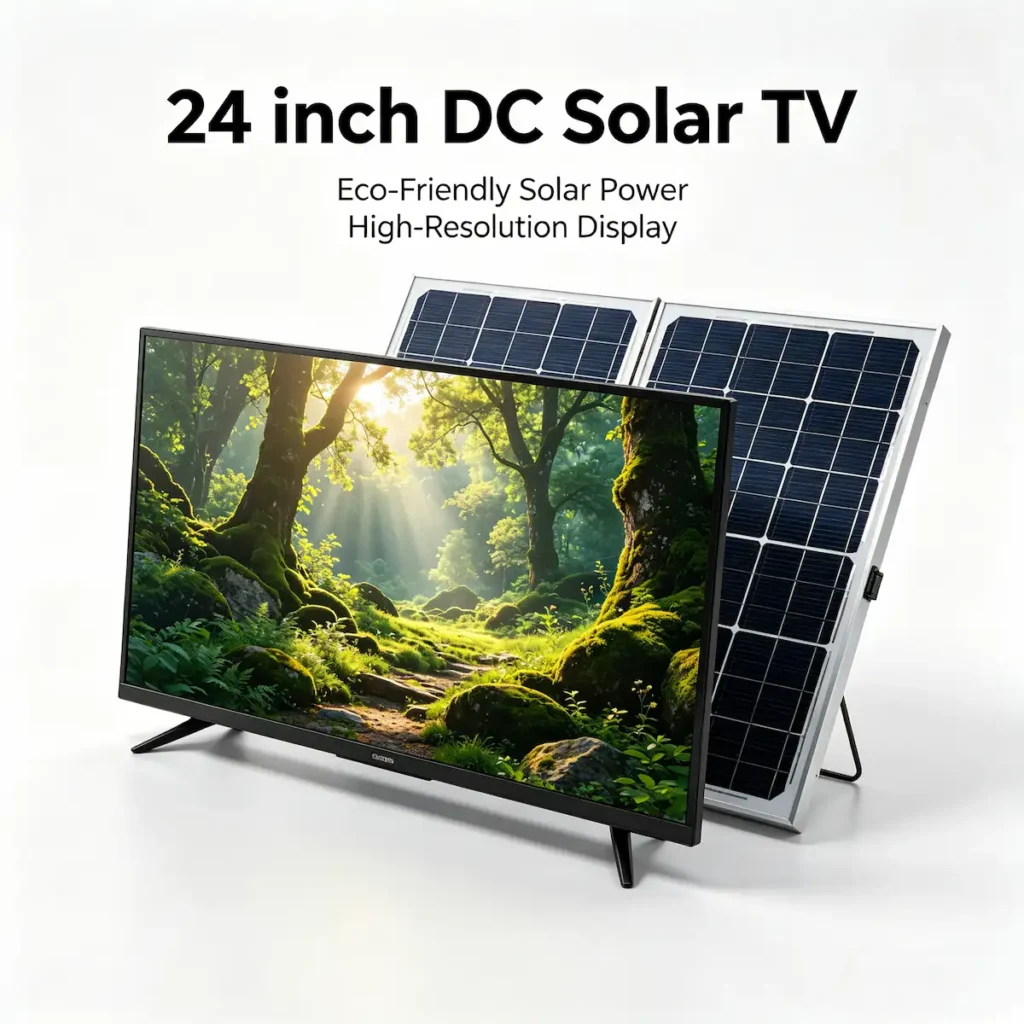 24 inch solar TV price in Nigeria — compact DC television for small rooms