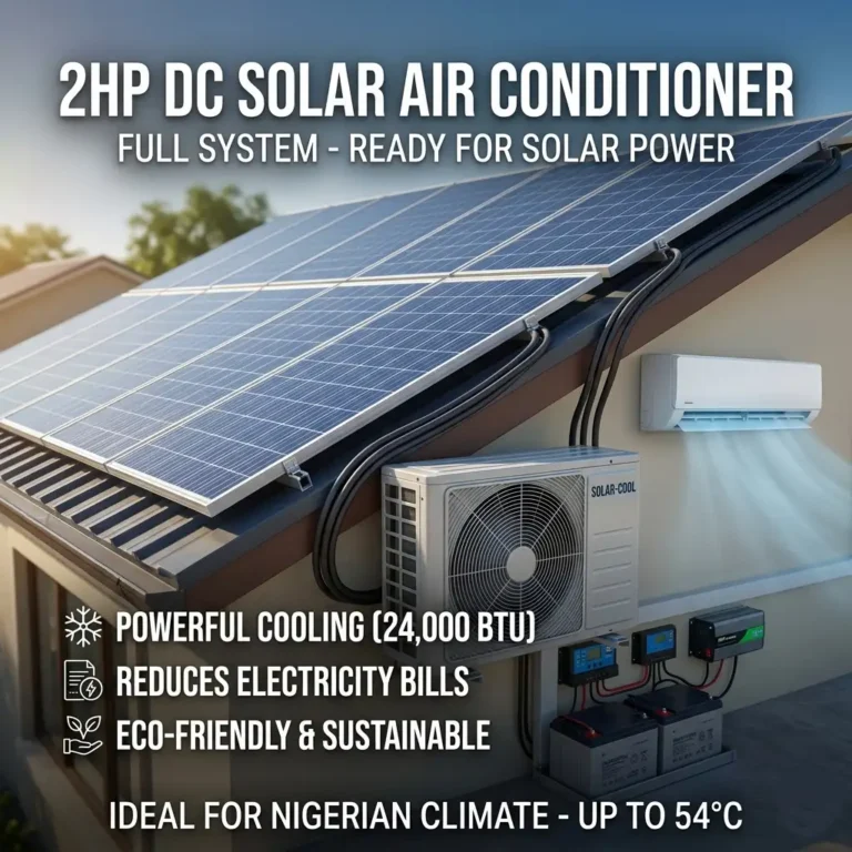 2HP Solar AC Price in Nigeria, powerful solar air conditioner for large space cooling