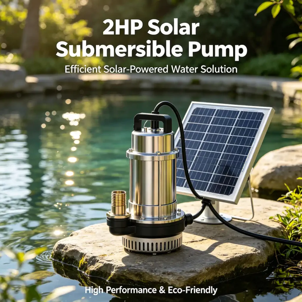 2HP solar water pump price in Nigeria — submersible for boreholes up to 120m