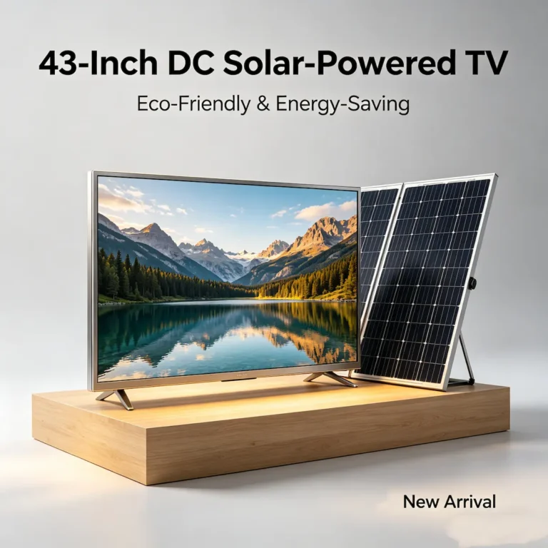 43 Solar TV Price in Nigeria, large screen solar powered television for home entertainment