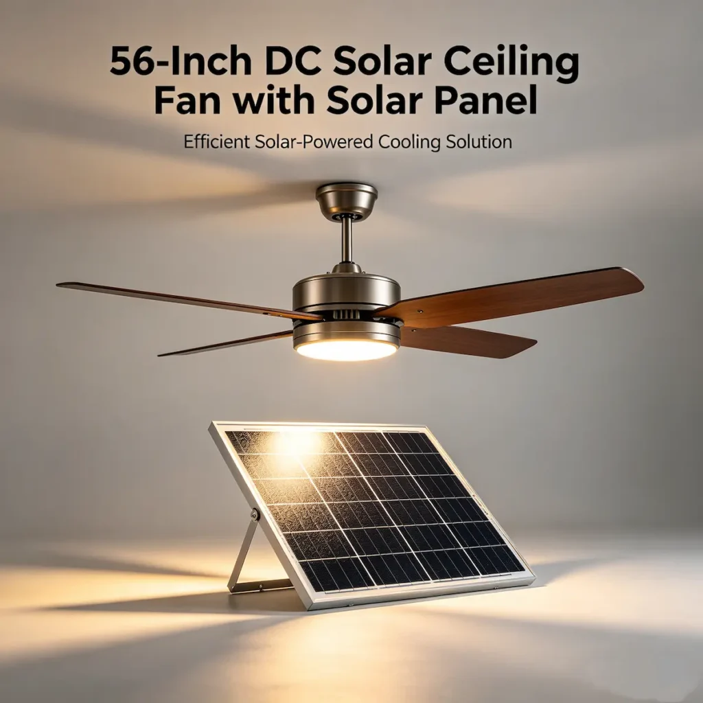 Solar ceiling fan price in Nigeria — 56-inch DC motor ceiling fan