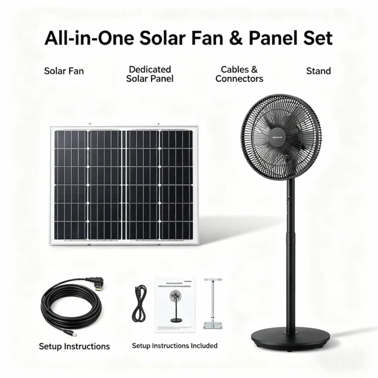 Solar Fan + Panel Bundle Price in Nigeria 2026 — Complete Kit