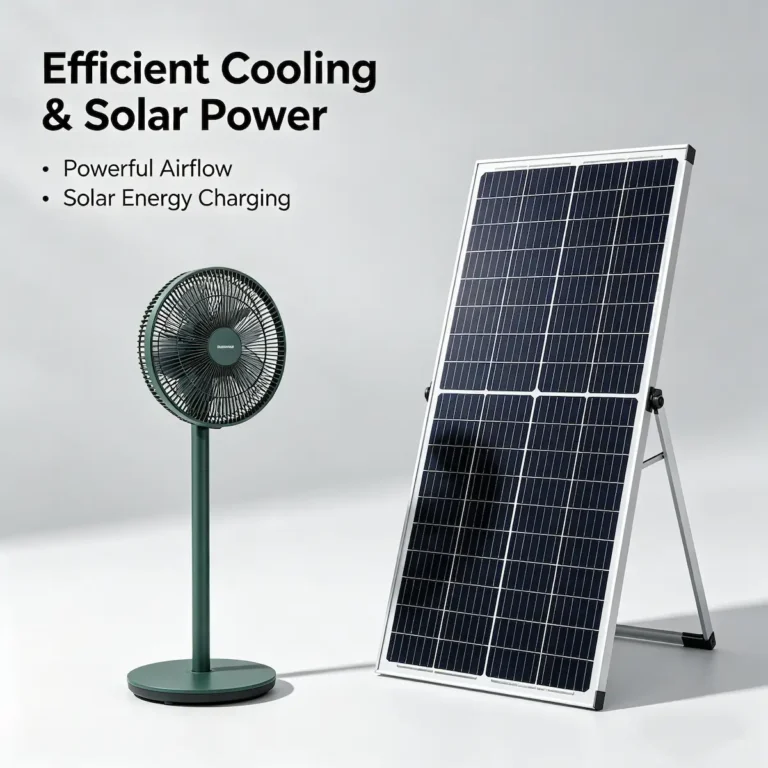Solar Standing Fan Price in Nigeria 2026 — DC Portable Fan