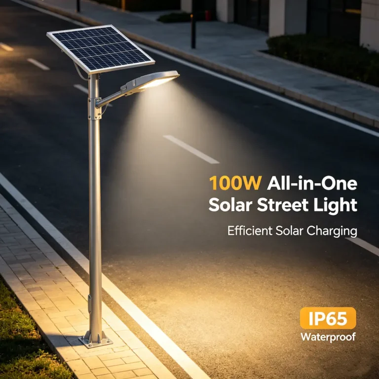 100W All-in-One Solar Street Light
