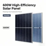 600W High-Efficiency Solar Panel