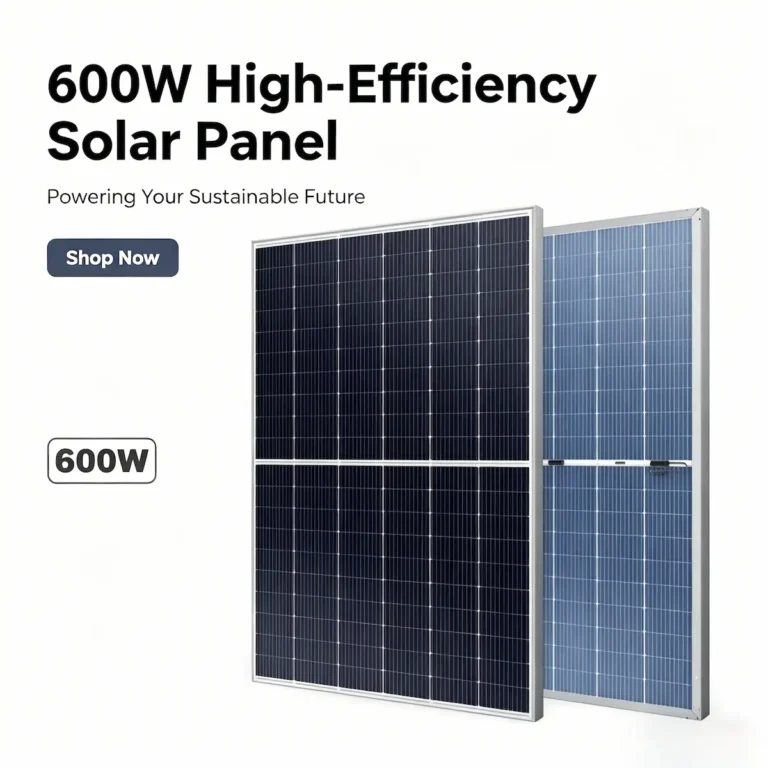 600W High-Efficiency Solar Panel