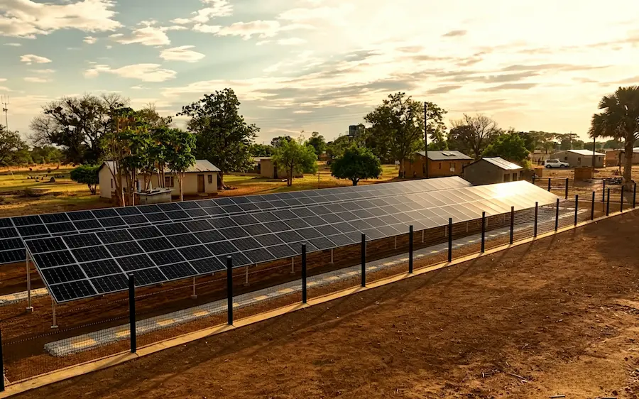 Solar mini-grid for remote African villages
