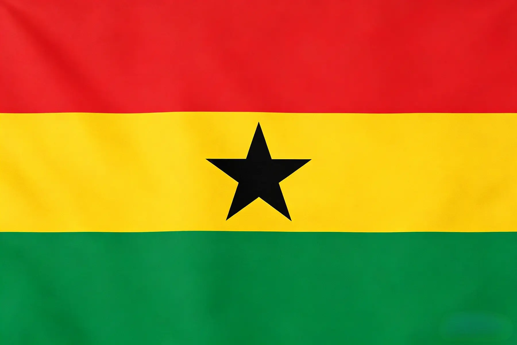The flag of Ghana