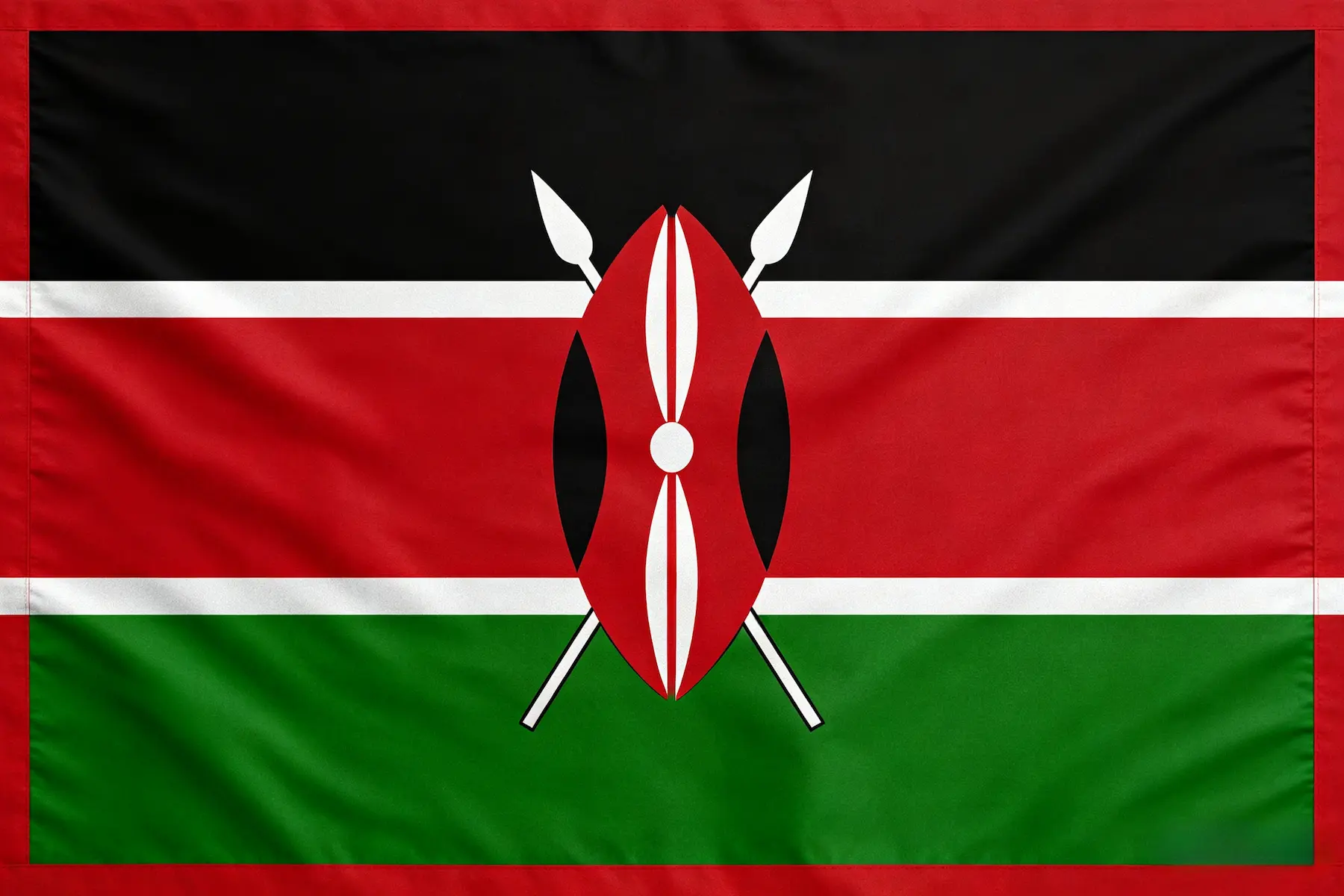 The flag of Kenya