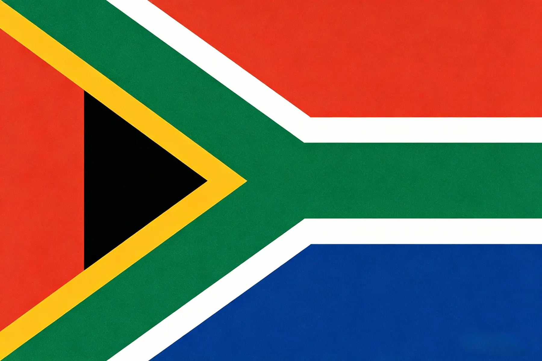 The flag of South Africa