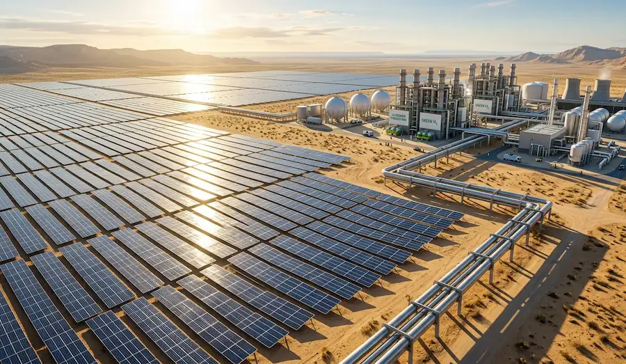 Solar farm linked to green hydrogen plant